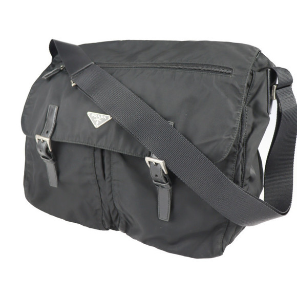 Prada Shoulder Bag Nylon Black - Picture 1 of 9